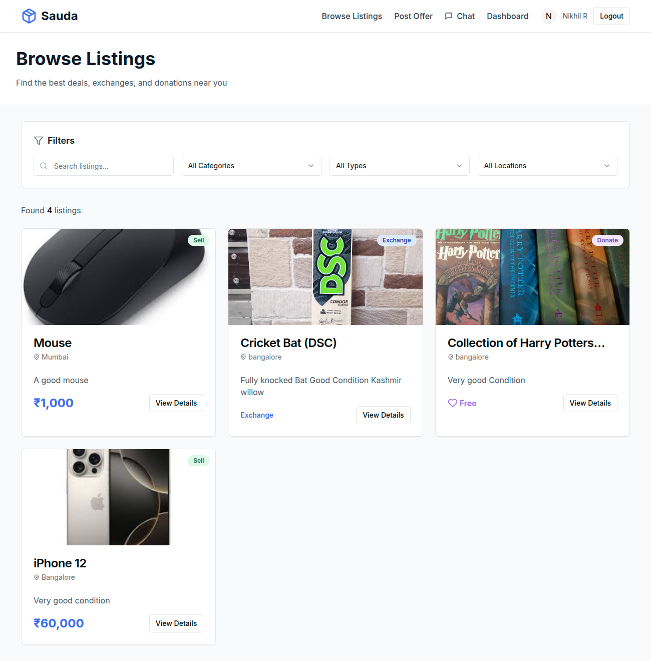 Sauda (सौदा) — listings.png